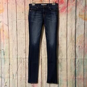 J Brand Jeans Womens 27 Blue Denim The Pencil Leg Air Wash Skinny Dark Casual